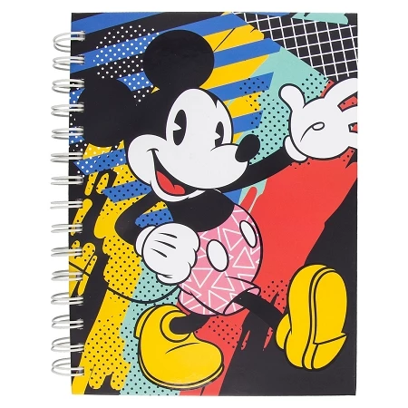 Brand new โจ Disney Spiral Journal - Mickey Mouse 80s Flashback - Black ๐ฅ