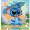 Best Sale 😍 Disney Postcard - Rainy Day - Stitch - By Tercek 💯