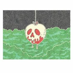 Brand new 🎉 Disney Postcard - Villains Apple - By Visintainer 🎉