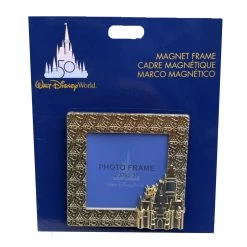 New ❤️ Disney Photo Frame Magnet - 50th Anniversary - Castle ✨